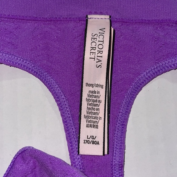 NWT Victoria Secret Panty - Bright Purple - Size L - Picture 9 of 12